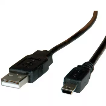 ROLINE USB 2.0 kabelis, Type A - 5 kontaktu Mini, 1,8 m (11.02.8719)