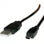 ROLINE USB 2.0 kabelis, Type A - 5 kontaktu Mini, 1,8 m (11.02.8719)