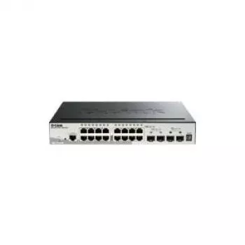 D-Link 20 portu Gigabitu sakraujams viedais pārvaldāmais slēdzis ar 2 x 10G SFP+ un 2 x SFP