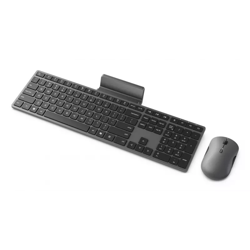 Bezvadu tastatūras un peles komplekts Lenovo 700 Modern Multi-Device — ASV angļu izkārtojums, Bluetooth, Luna pelēka