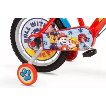 Bērnu velosipēds Toimsa 16 collu Paw Patrol sarkans modelis 1678, 16 collu riteņi, viena ātruma