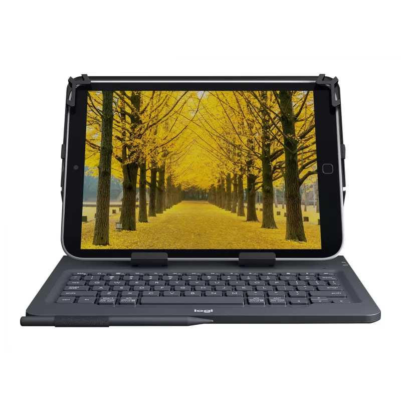 Logitech Universal Folio ar integrētu tastatūru 9-10 collu planšetdatoriem QWERTY itāļu
