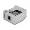 DeLOCK DIN sliedes adapteris RJ45 ligzda uz RJ45 ligzdu Cat.6A pelēks