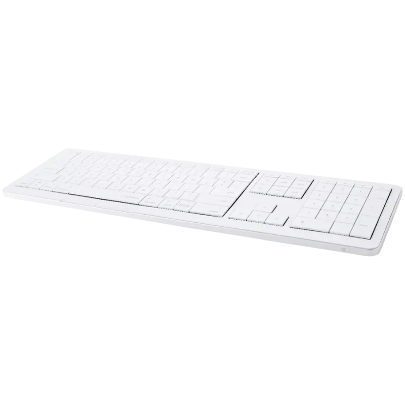 Bezvadu tastatūra CLEVETURA CLVX 1 Touch-On-Keys AI — ANSI US Mac izkārtojums, šķērveida slēdži, alumīnija korpuss, interaktīvs RGB