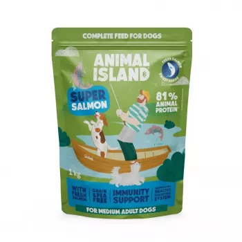 ANIMAL ISLAND Lasis - sausā suņu barība - 1kg