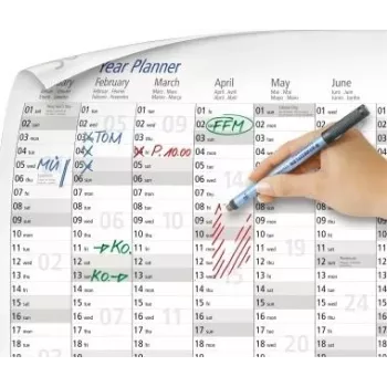 Staedtler Lumocolor 641 YpA3DE22 tīrāmas virsmas gada plānotājs, A3