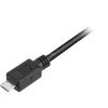 USB 2.0 kabelis, USB-A spraudnis > Micro-USB spraudnis (melns, 3,0 metri)