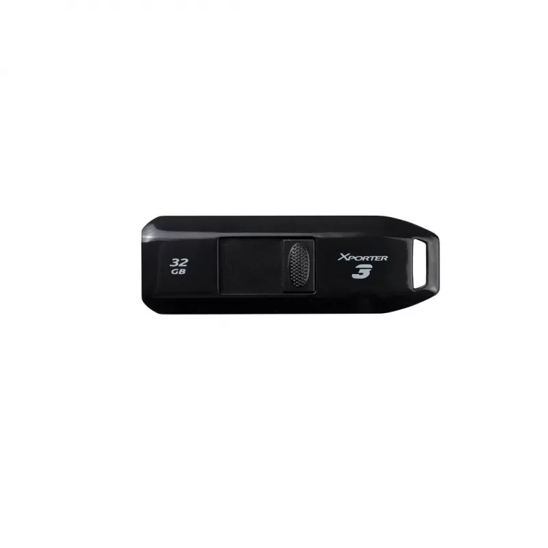 USB zibatmiņa PATRIOT Xporter 32 GB USB Type-A 3.2 Gen 1, lasīšana 80 MB/s, slīdošs dizains, melna