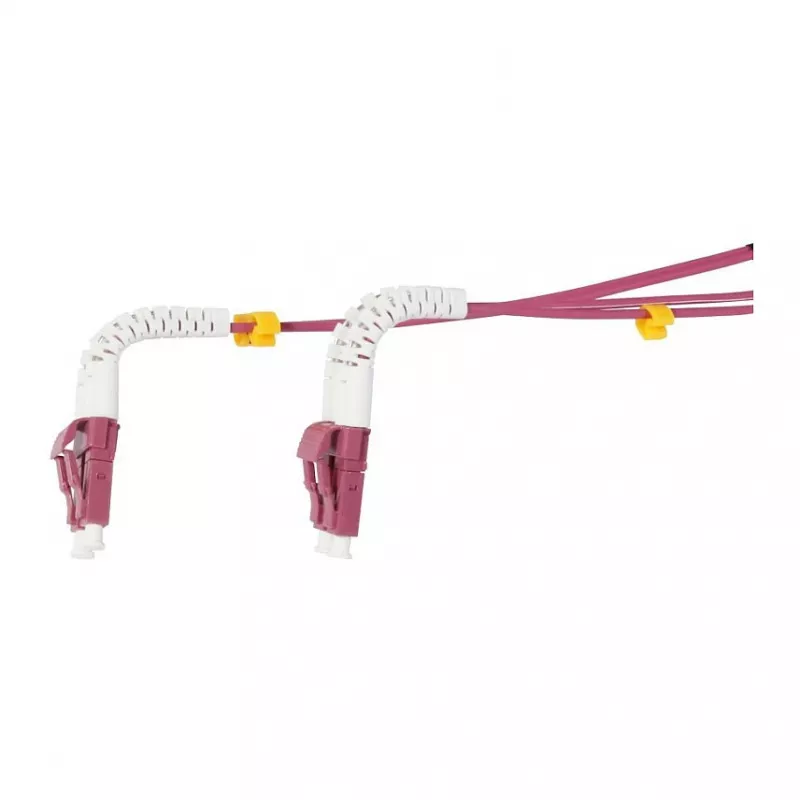 Synergy 21 LWL-2-Faser-Patchk. 2mtr.LC-LC 50/125um OM4 AD 2mm flexible Knickschutztülle - Multimode-Faser - 2 m