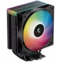 Ventilators DeepCool AG400 BK ARGB V2 120 mm Melns — 120 mm hidrauliskā gultņa CPU dzesētāja ventilators, vairāku ligzdu atbalsts