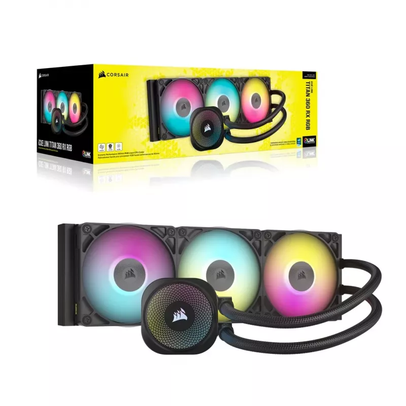 Universāls šķidruma dzesētājs Corsair iCUE LINK TITAN RX RGB