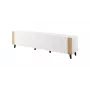 RTV skapis FARO 200x42x52 balts matēts + ozols craft