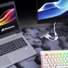 Daudzportu adapteris Sharkoon USB 3.0 Type C 3.2 Gen 1 pelēks