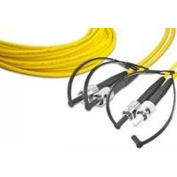 Lightwin LDP-09 ST-ST 2.0 optiskās šķiedras kabelis 2 m 2x ST OS2 dzeltenā (LDP-09 ST-ST 2.0)