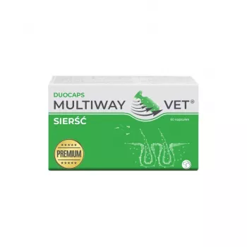 Mīkstās gēla noskrūvējamās kapsulas JM Sante Multiway Vet ādai un apmatojumam suņiem un kaķiem 60 gab., 150 g