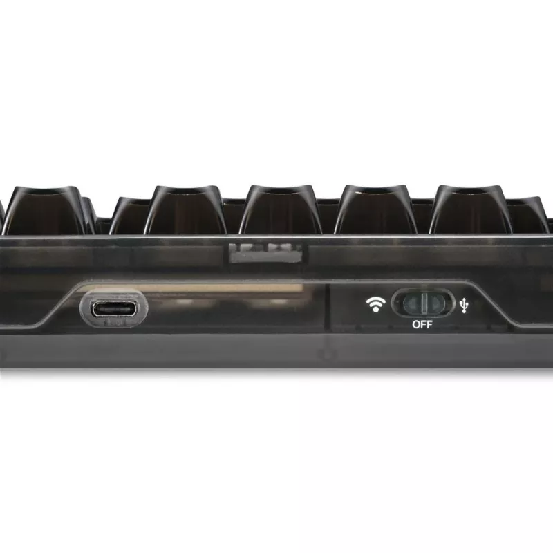 Mehāniskā spēļu tastatūra Sharkoon Crystal Shark Melns DE ar RGB apgaismojumu