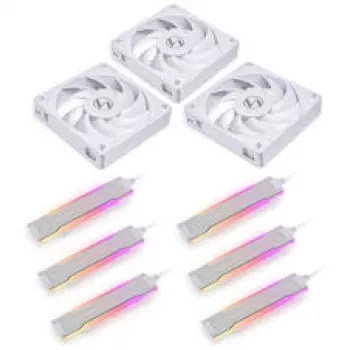 Lian Li UNI FAN P28 120mm ARGB korpusa ventilatori, 3 gab., balti