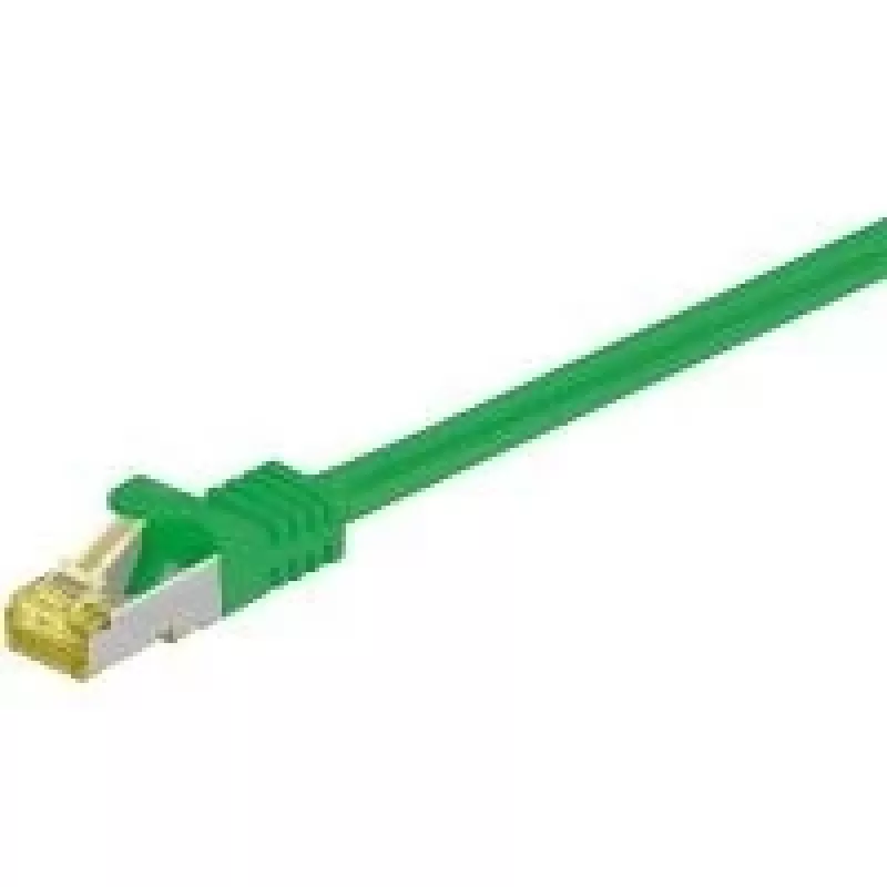 Wentronic Goobay 7. kat. neapstrādāts kabelis, S/FTP (PiMF), zaļš, 25 m — LSZH bez halogēna, varš, RJ45 spraudnis (91667)
