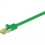 Wentronic Goobay 7. kat. neapstrādāts kabelis, S/FTP (PiMF), zaļš, 25 m — LSZH bez halogēna, varš, RJ45 spraudnis (91667)