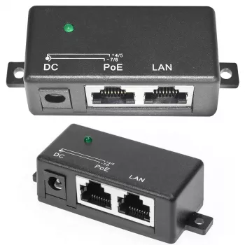 PoE inžektors Extralink 1 Port 100Mb/s RJ45