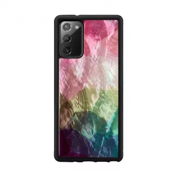 Aizsargtelefona maciņš iKins Samsung Galaxy Note 20 — water flower melns