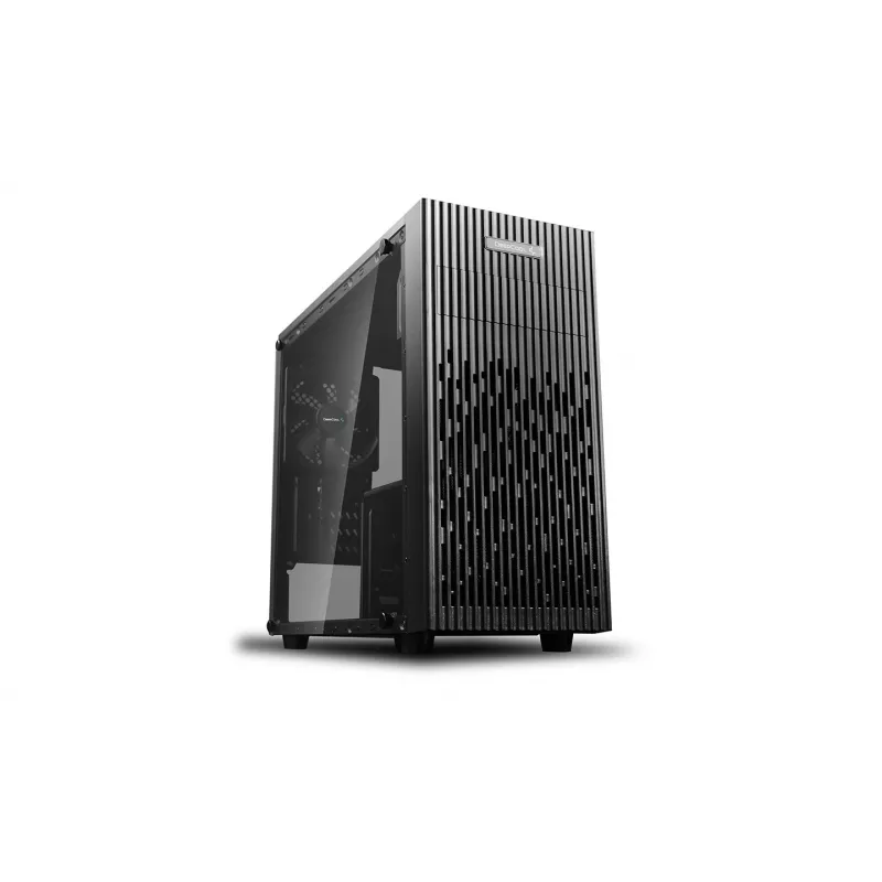 PC korpuss DeepCool Matrexx 30 Mini Tower — Micro ATX, rūdīts stikls, 3x3.5 collu / 2x2.5 collu sloti, GPU līdz 25 cm