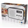 Pārnēsājamais ciparu radio Adler AD 1907 — AM/FM, ciparu uztvērējs, modinātājs, USB-C, 600 mAh baterija, LCD, 20 atmiņas vietas, teleskopiskā antena