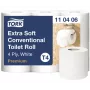 Tualetes papīrs Tork Premium Extra Soft Conventional T4 — 4-kārtu ruļļi 9,7 cm x 19,1 m, 6 gab. iepakojumā
