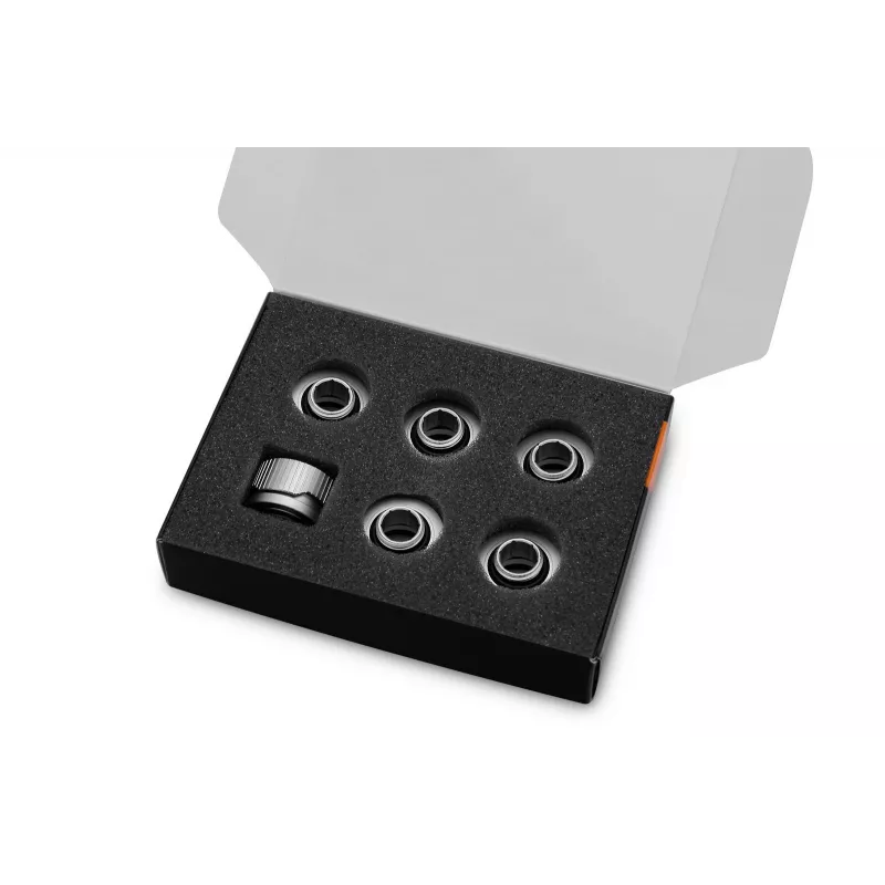 EK Water Blocks EK-Quantum Torque 6-komplekts HDC 16 Torque uzgriežņu atslēgas gala savienotājs Sudraba 1/4 6 gab.