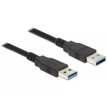 USB kabelis DeLOCK 85060 USB 3.2 Gen 1 1m Melns
