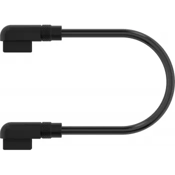Corsair iCUE LINK kabelis 2x 135mm ar Slim 90A° savienotājiem Melns