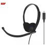 Koss CS200 USB austiņas ar vadu, galvas saite, zvaniem/mūzikai, USB Type-A, melnas