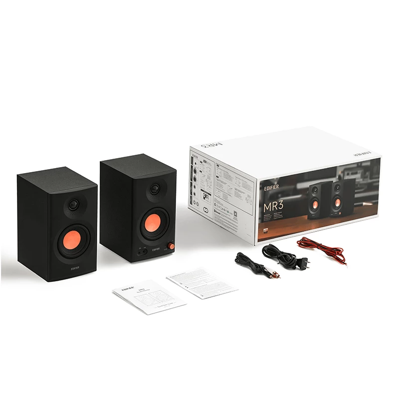 Edifier | Powered Studio Monitor Speakers | MR3 | 18W x 2 W | Bluetooth | Melns | ≥ 85 dB | Bezvadu savienojums