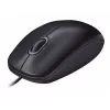 Logitech M90 vadu optiskā biroja pele — 1000 DPI, piemērota abām rokām, USB Type-A, melna
