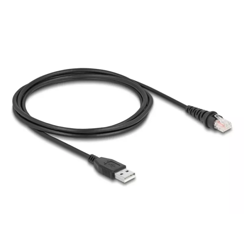DeLOCK RJ50 uz USB 2.0 Type-A svītrkoda skenera kabelis 2 m