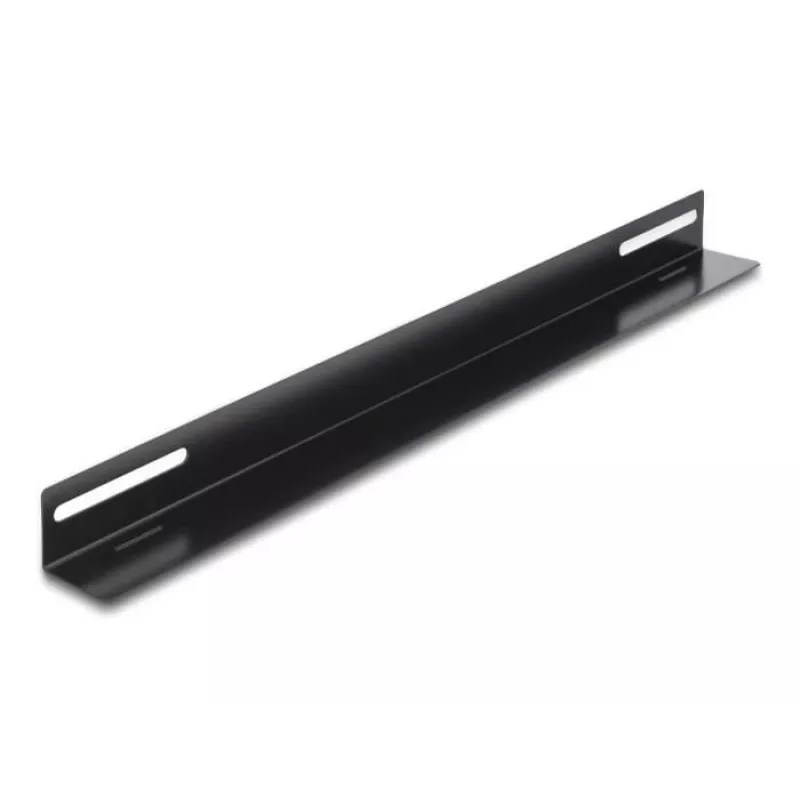 Montāžas kronšteins DeLOCK 19 collu 450x40mm 2 gabali Melns Metāls