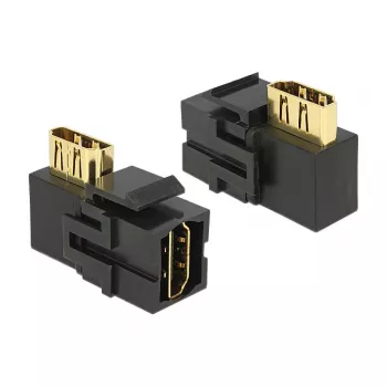DELOCK 86358 · HDMI leņķa adapteris 90° · Melns