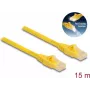 DeLOCK RJ45 kabelis Cat.6A U/UTP Fast Tracing 15 m dzeltens
