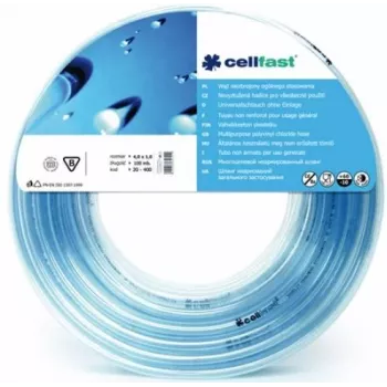 Dārza šļūtene Cellfast SP160 PVC 6,0×1,5 mm — 1 m sekcija