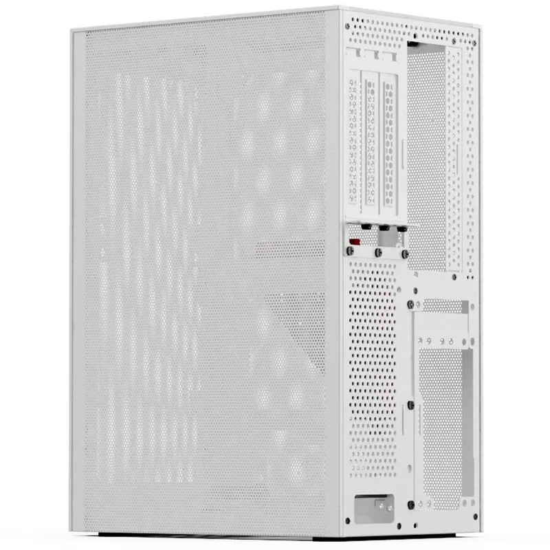 SSUPD Meshlicious Full Mesh PCIE 4.0 Edition Mini-ITX korpuss - balts