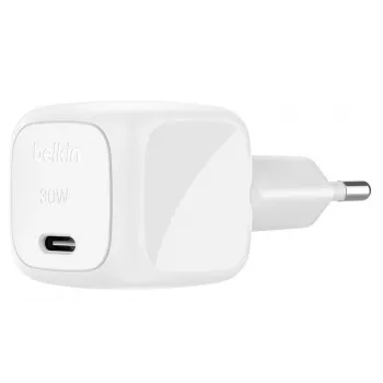 Belkin BoostCharge lādētājs klēpjdatoriem, viedtālruņiem, planšetdatoriem, balts, AC ātrā uzlāde, iekštelpām