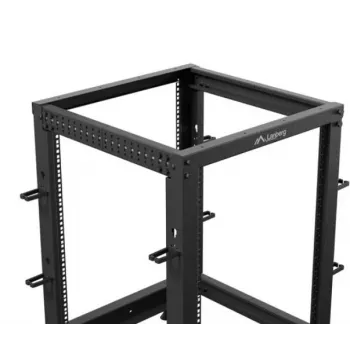 Brīvi stāvošs plaukts Lanberg OR01-6115-B 15U melns 600 kg kravnesība