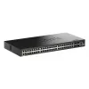 D-Link 52 portu Gigabit Stackable Smart vadāms komutators ar 4 x 10G SFP+ portiem
