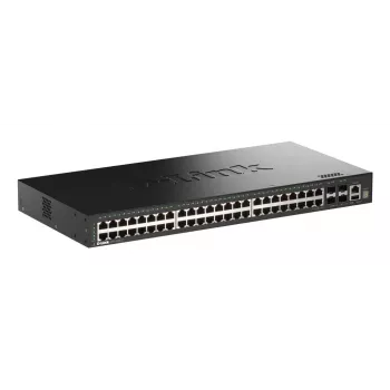 D-Link 52 portu Gigabit Stackable Smart vadāms komutators ar 4 x 10G SFP+ portiem