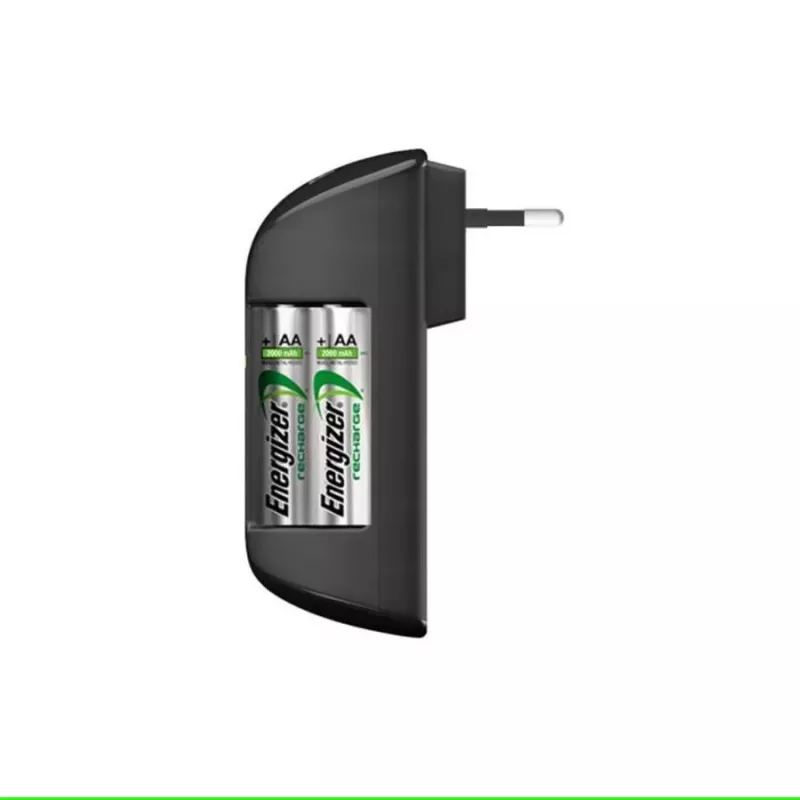 Baterijas lādētājs Energizer Pro Charger maiņstrāvas 4 vietu NiMH AA/AAA, 100–240 V, komplektā 2000 mAh