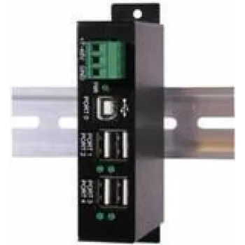 EXSYS EX-1163HMS-WT 4 portu USB 2.0 HUB pārsprieguma aizsardzība un paplašināts temperatūras diapazons