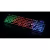 Manhattan spēļu USB tastatūra, Low Force Key Edition, 12 multivides taustiņi, varavīksnes LED fona apgaismojums, USB-A, melna, mazumtirdzniecības kaste (vācu izkārtojums)
