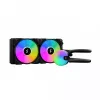 Viss-vienā šķidruma dzesētājs Fractal Design Lumen S24 v2 RGB — 240mm radiators, 120mm RGB ventilatori, Melns
