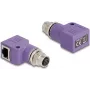 DeLOCK 60680 savienotāju adapteris M12 RJ45 violets