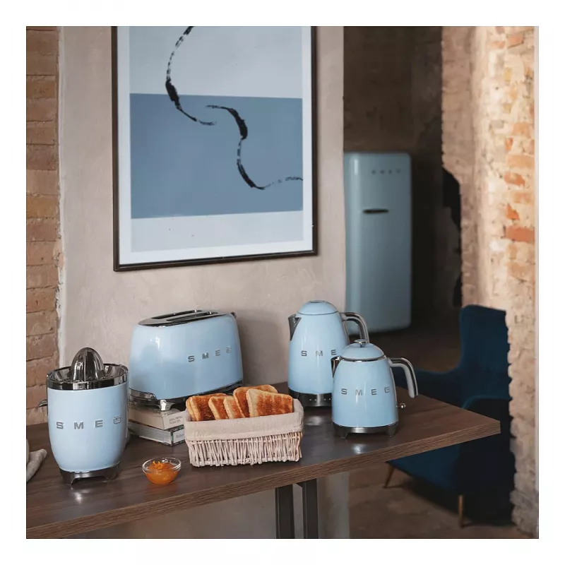 SMEG Electric Kettle 50s Style KLF04PBEU, Pastel Zils